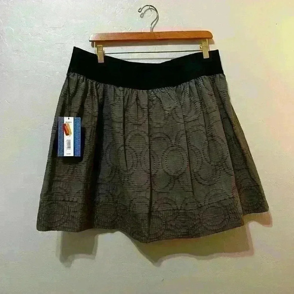 NWT Simply Vera Vera Wang Elastic Waist Lined Bubble Skirt Sz L - Picture 5 of 9